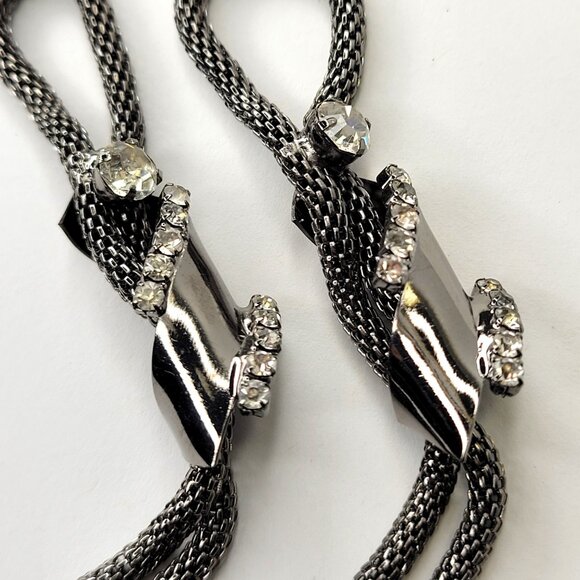 Black Hematite Long earrings - Picture 2 of 7